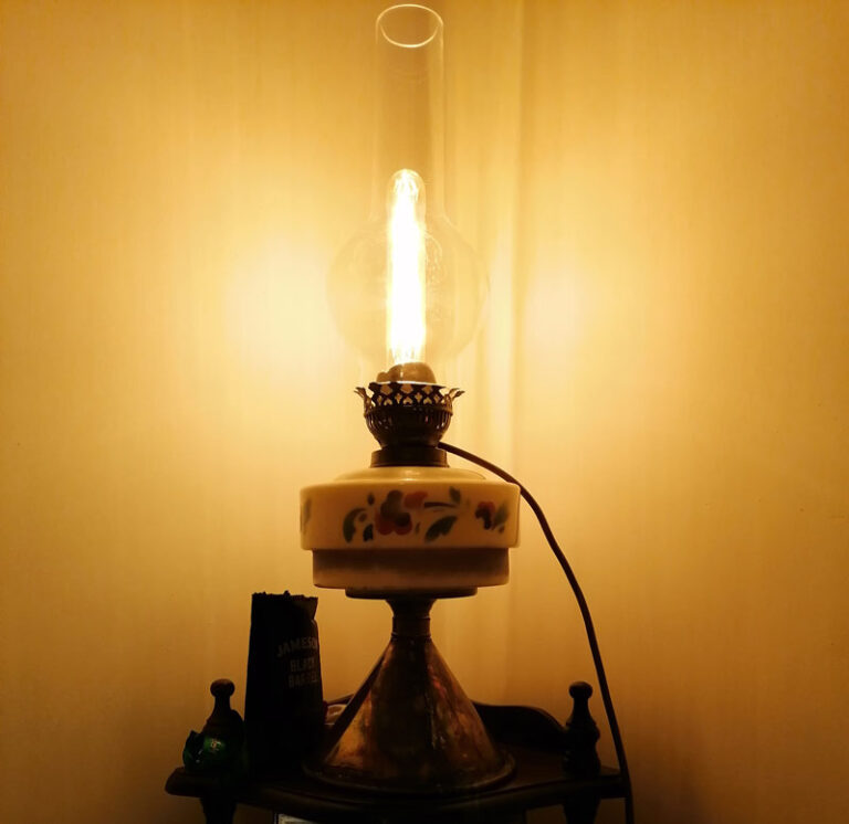 Repurposed paraffin lamp